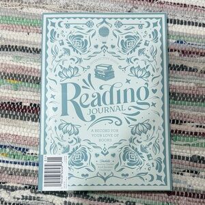 Reading Journal - Mint Blue Floral Cover